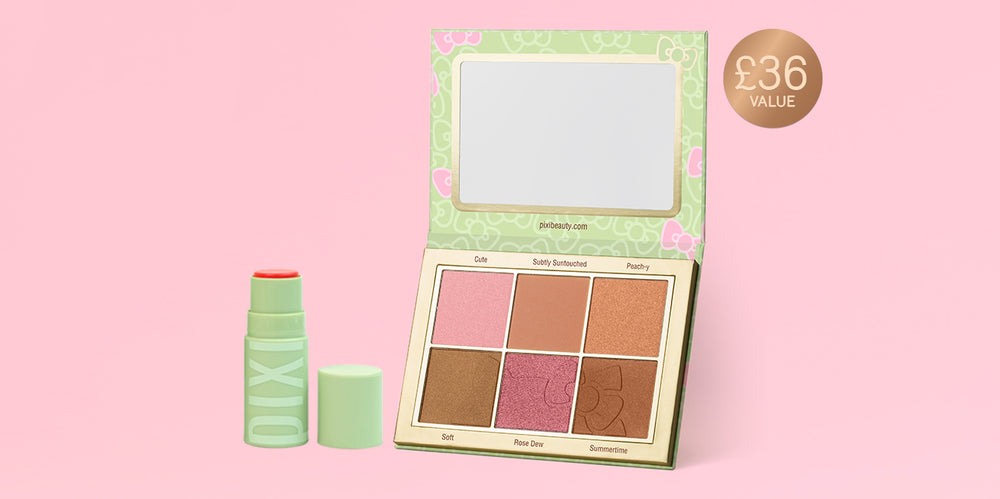 Pixi + Hello Kitty Anywhere Palette and +Hydra LipTreat at 36 Value